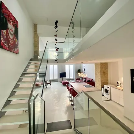 Loft With Pool Table, Kitchen Island & Gallery