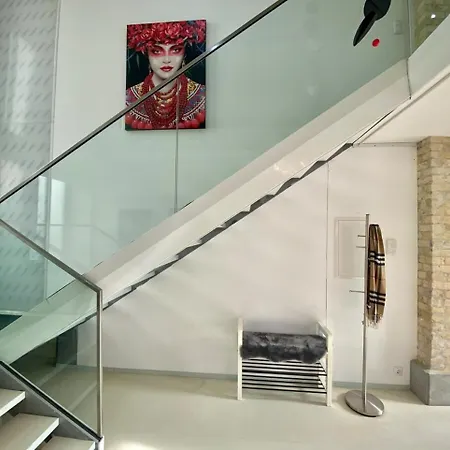 Apartment Loft With Pool Table, Kitchen Island & Gallery