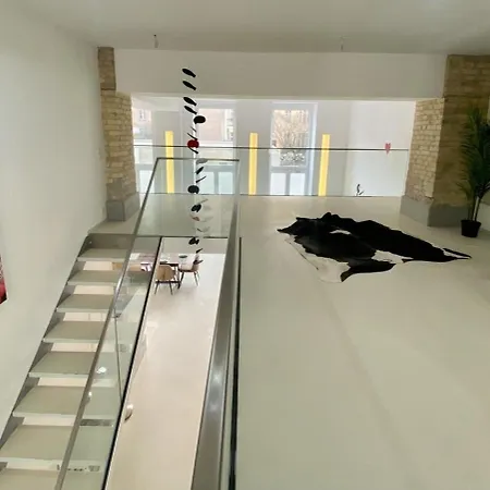 Loft With Pool Table, Kitchen Island & Gallery