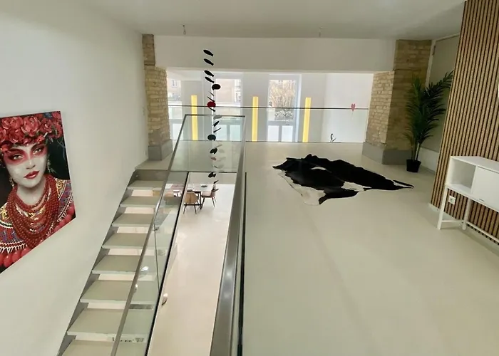 Loft With Pool Table, Kitchen Island & Gallery