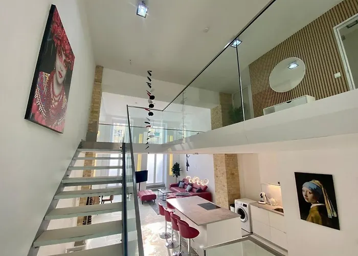 Loft With Pool Table, Kitchen Island & Gallery